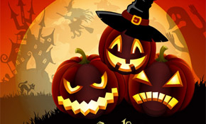 Vector Cute Halloween Illustration